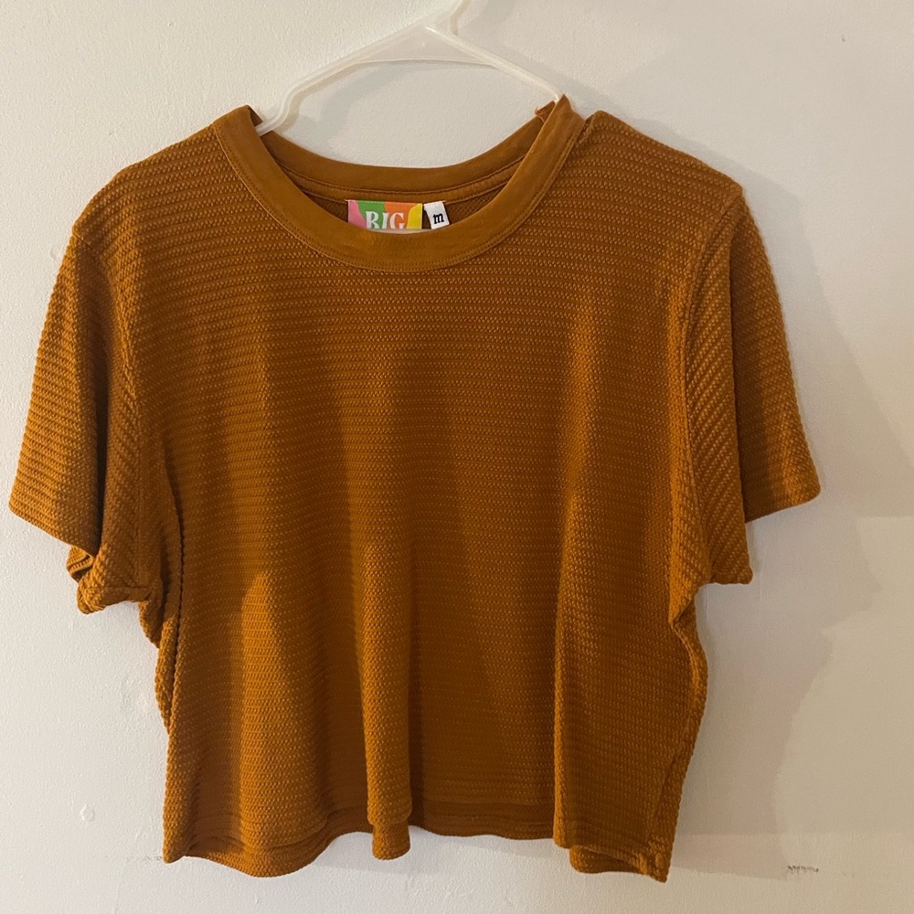 Big bud press T-shirt cropped honeycomb